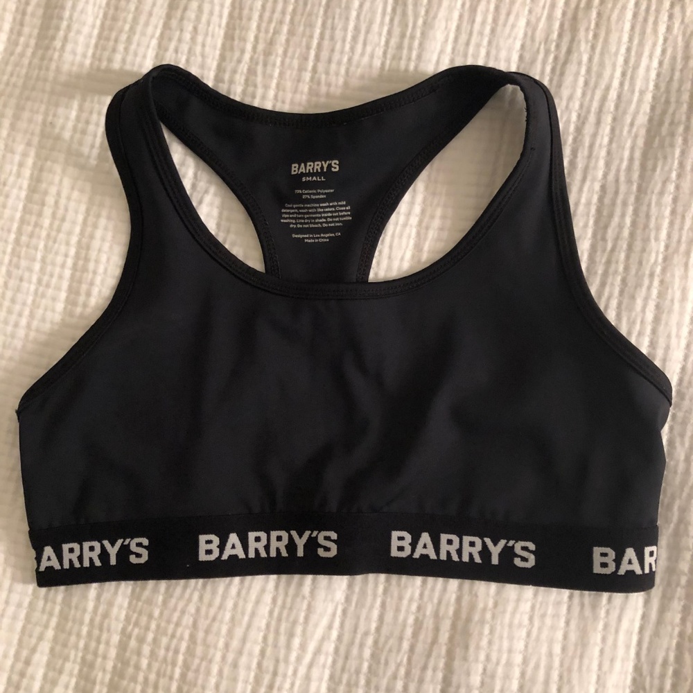 Barry's Bootcamp Black Sports Bra NWOT - Picture 2 of 3